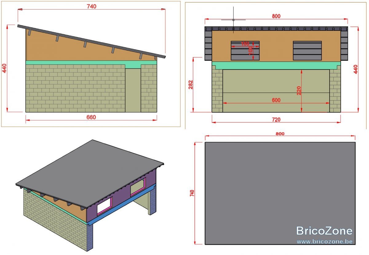 Construire un garage une pente avec une porte de 6m — free download