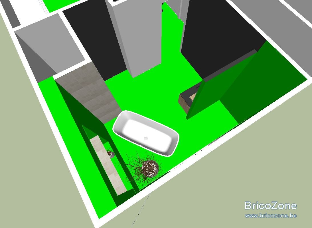Amenagement Salle de bains à l'etage sur plancher bois — free download