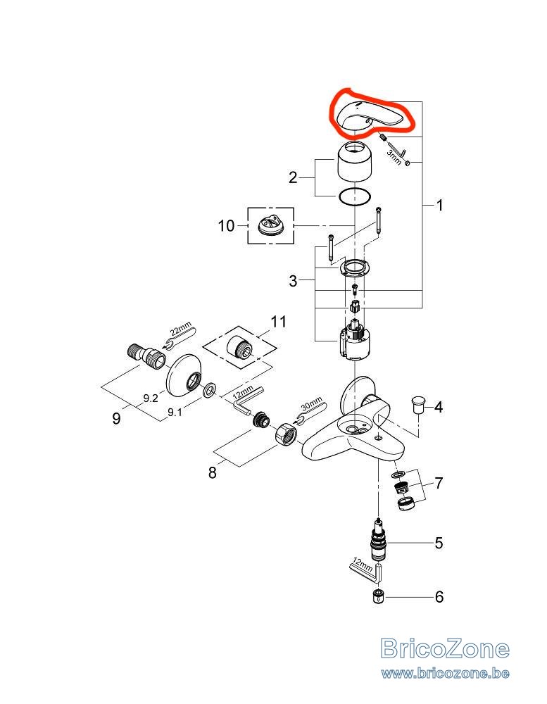 Demonter Mitigeur Grohe