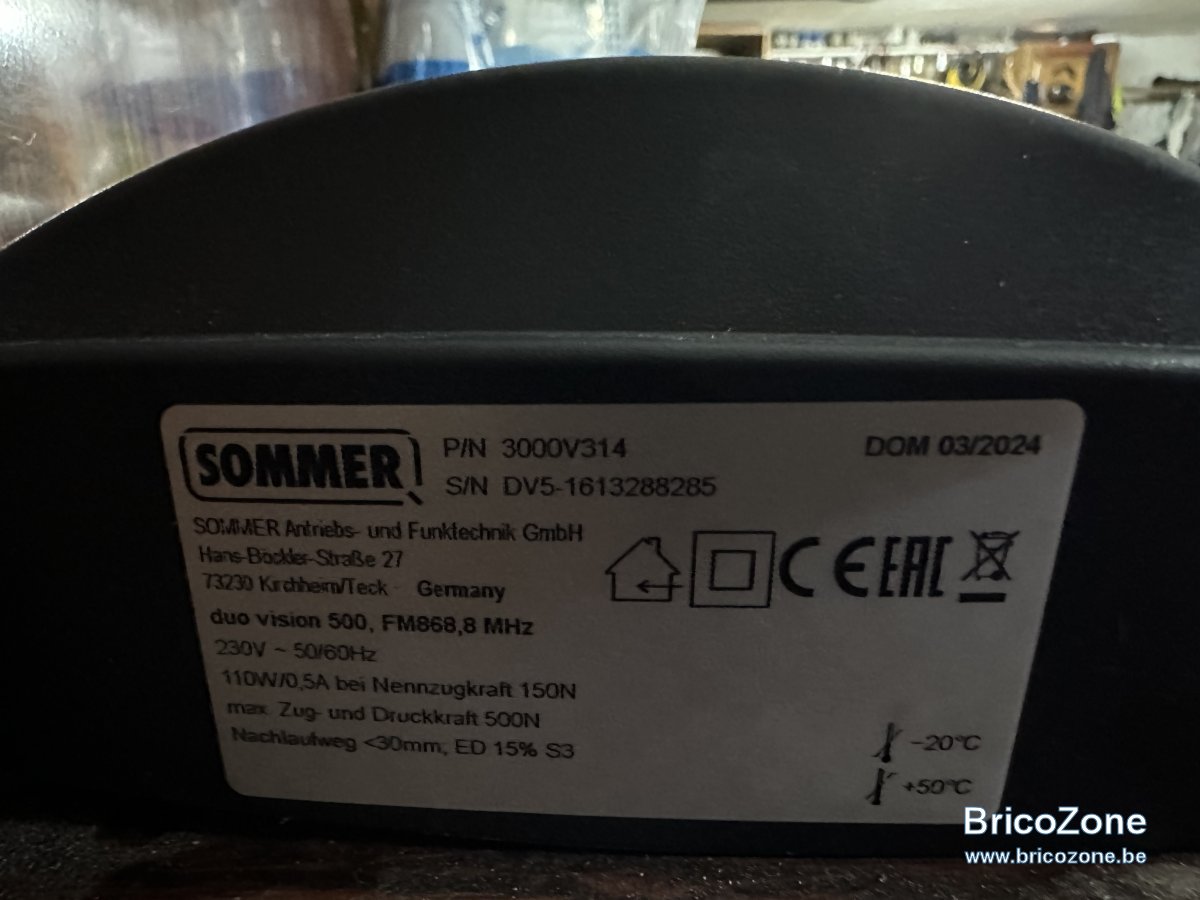 Sommer duo vision 500 avec Meross msg100 — free download