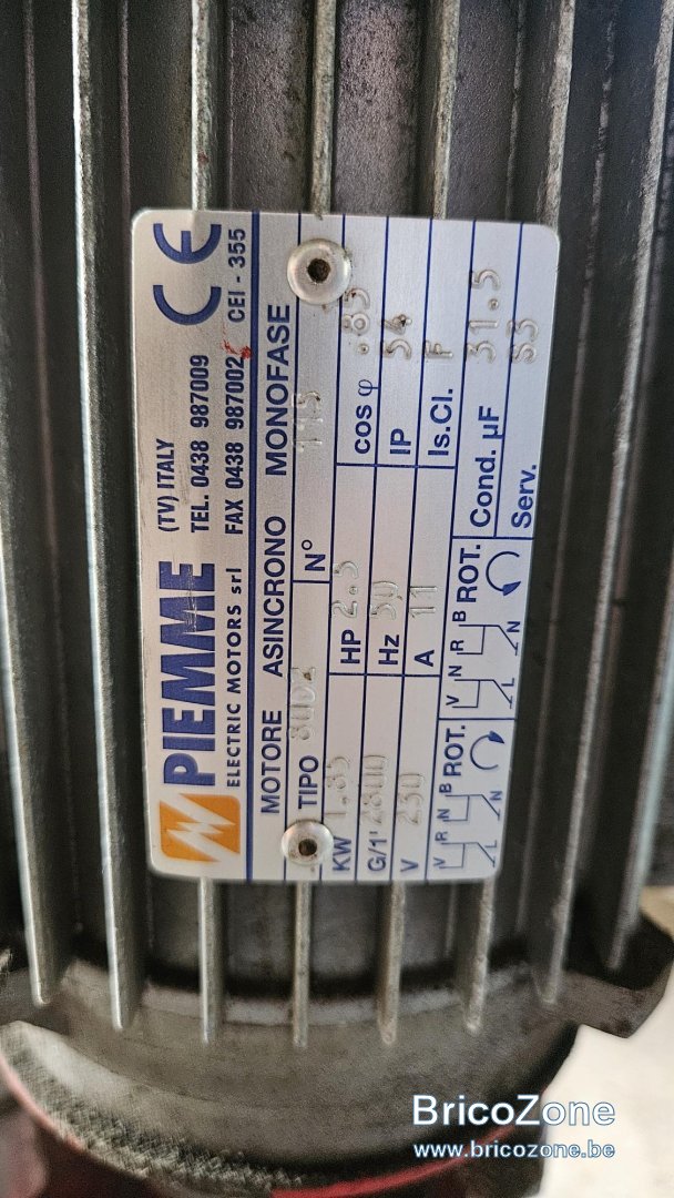 Cablage moteur monophasé fendeuse bois — free download