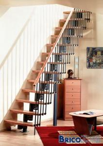 escalier droit faible reculement