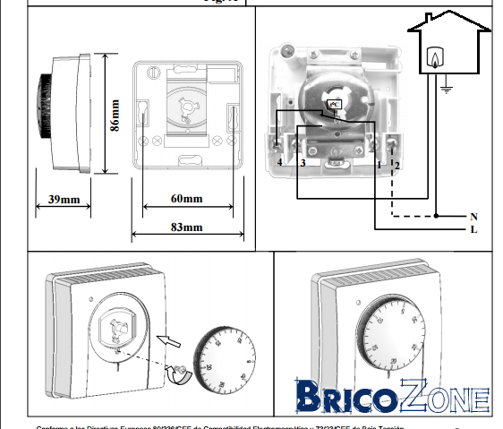Brancher Thermostat 2 Fils