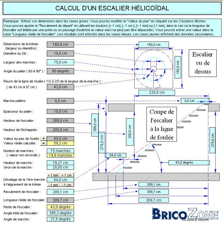 Calculer Un Escalier Helicoidal