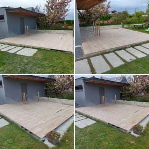 Terrasse sur plot