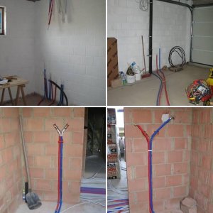 Tuyaux PER encastrés