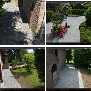 entrée en pave