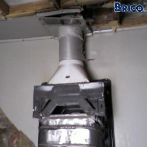 Raccord du chauffe-eau au gaz