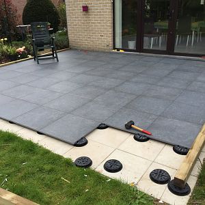 Terrasse sur plots