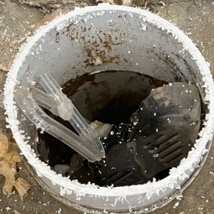 wc bouché - tuyau scié