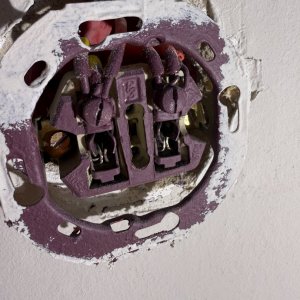 peinture de prise de courant
